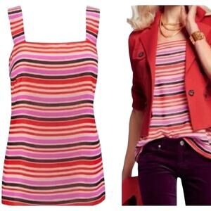 CAbi #3448 London Calling Banded Camisole Blouse - Size Small
